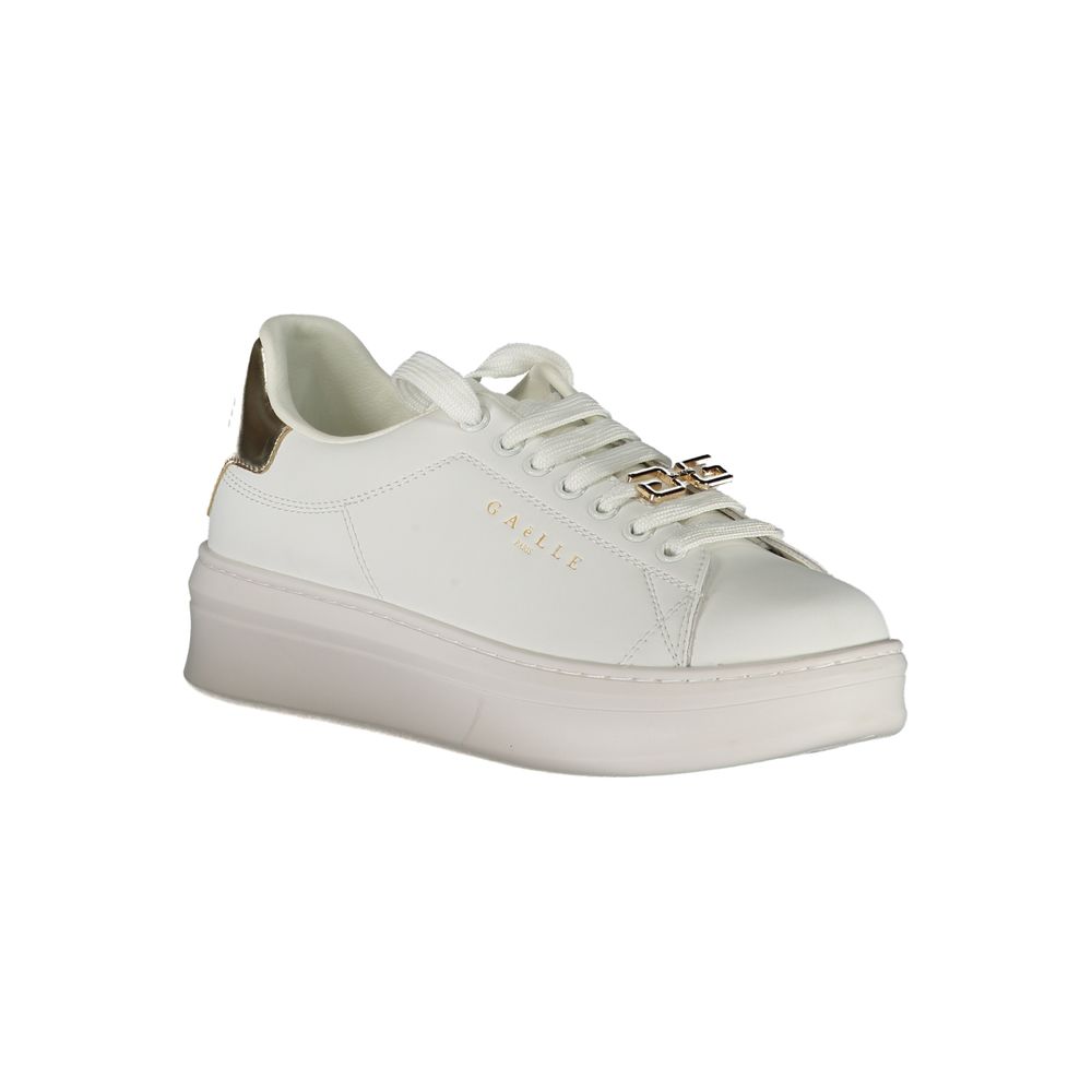 Gaelle Paris Bianco Poliuretano Women Women's Sneaker