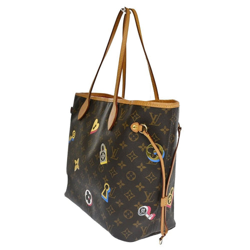 Louis Vuitton Neverfull Mm Brown Canvas Tote Bag (Pre-Owned)