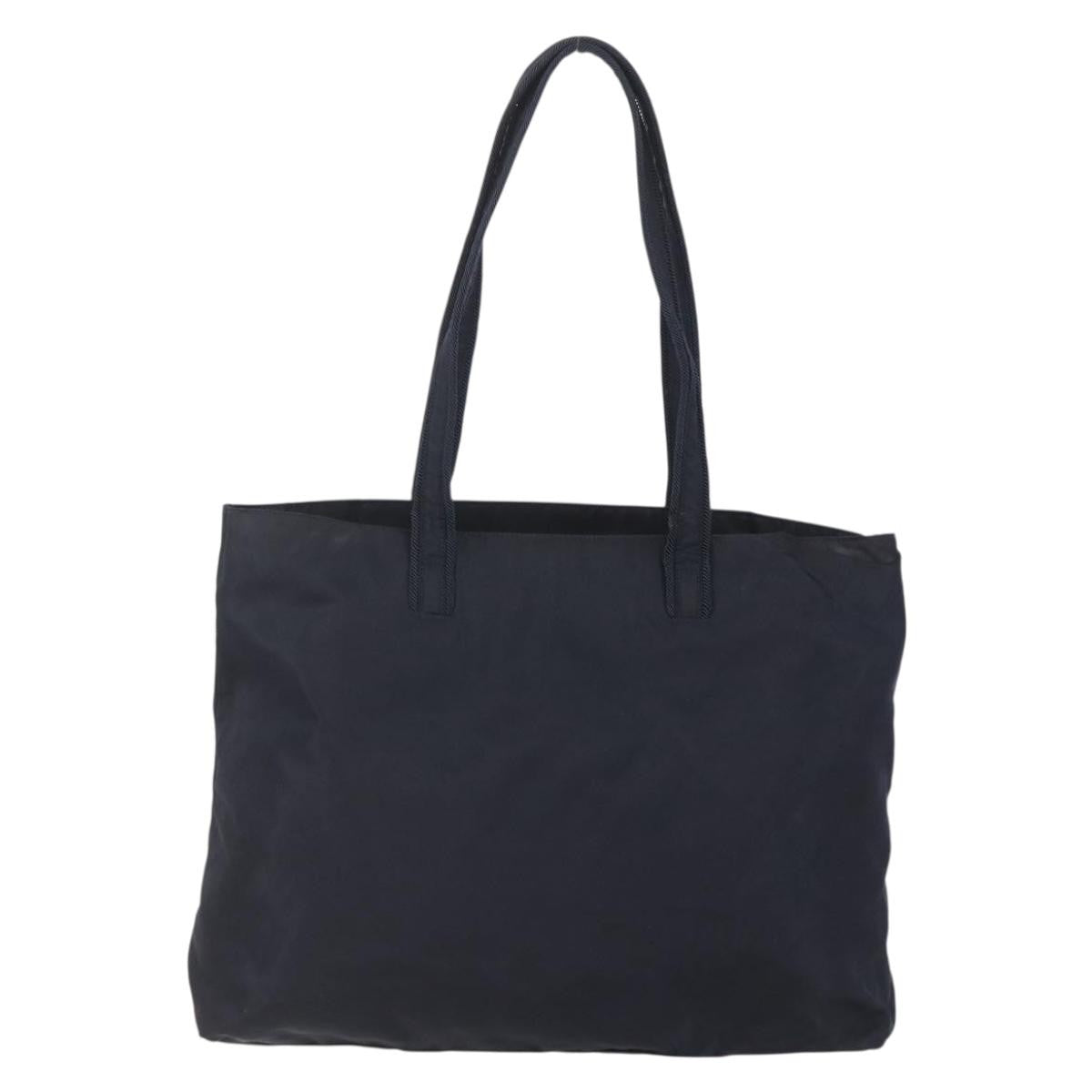 Prada Front Pocket Zip Tessuto Black Nylon Tote Bag Bag (Pre-Owned)