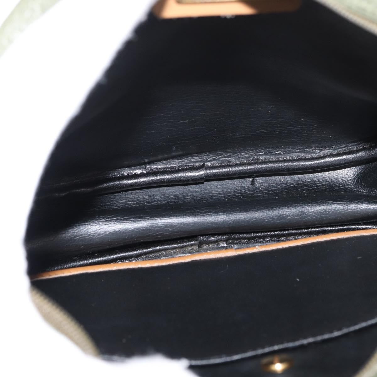 Christian Dior Cd Shoulder Bag Leather Green Leather Shoulder Bag Bag (Pre-Owned)