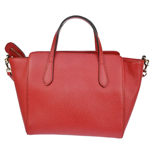 Gucci Swing Red Leather Handbag (Pre-Owned)
