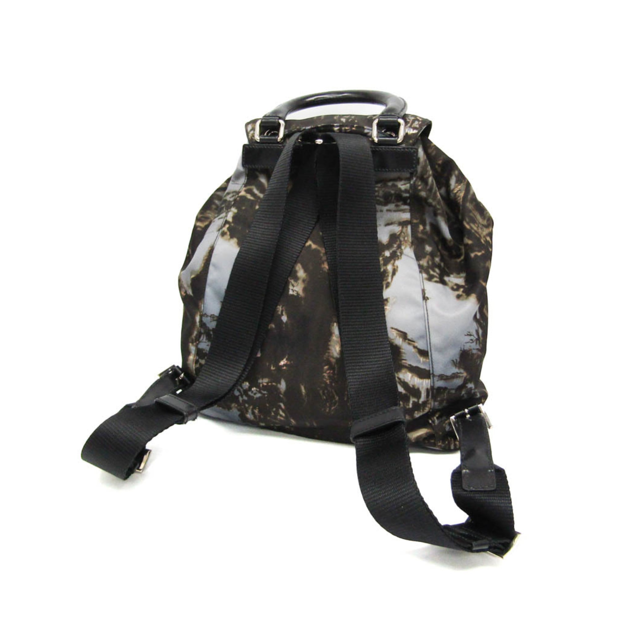 Prada Camouflage Tessuto Multicolour Nylon Backpack Bag (Pre-Owned)