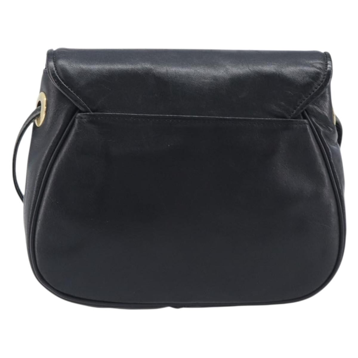 Givenchy 4G Shoulder Bag Leather Black Leather Shoulder Bag Bag (Pre-Owned)