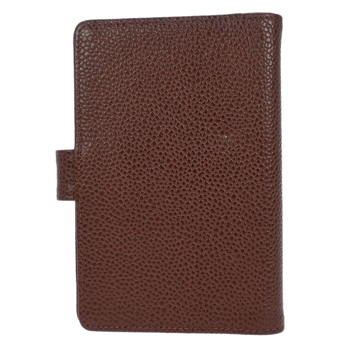 Chanel Cc Bifold Quilted Caviar Brown Leather Wallets Accessory (Pre-Owned)
