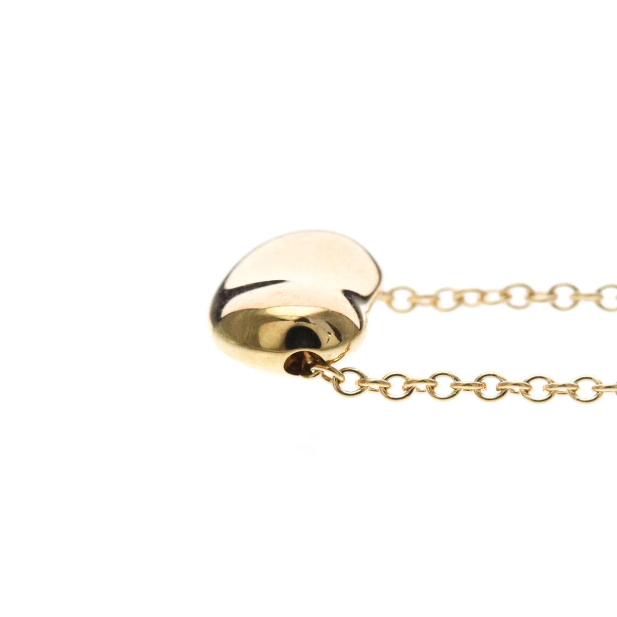 Tiffany & Co. Elsa Peretti Bean Pendant 18K Rose Gold Gold Pink_Gold Necklace Jewelry (Pre-Owned)