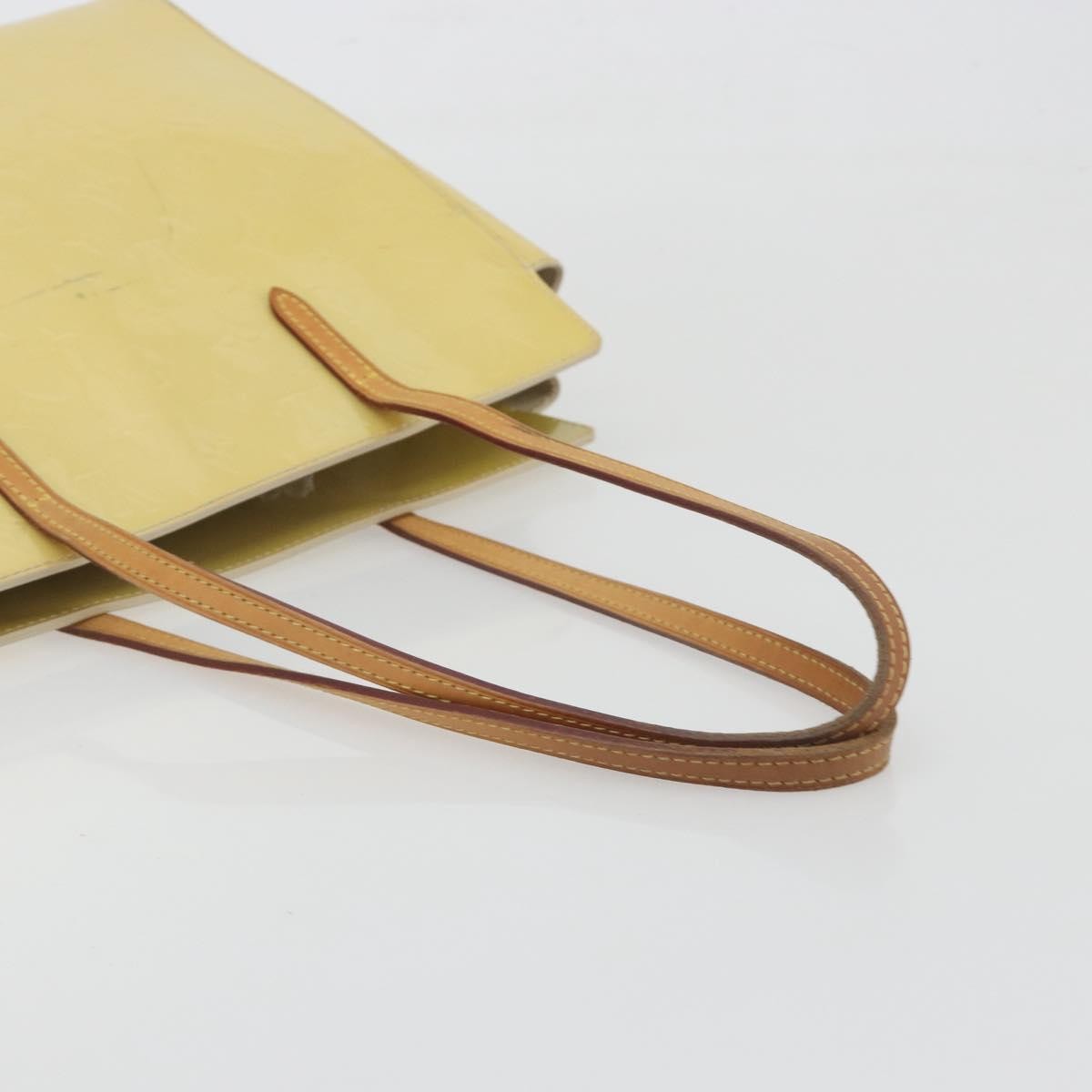 Louis Vuitton Catalina Monogram Vernis Yellow Patent_Leather Tote Bag Bag (Pre-Owned)