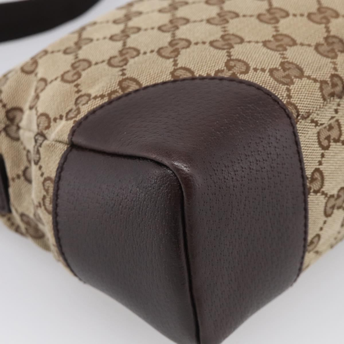Gucci Joy Messenger Gg Canvas Brown Canvas Handbag (Pre-Owned)