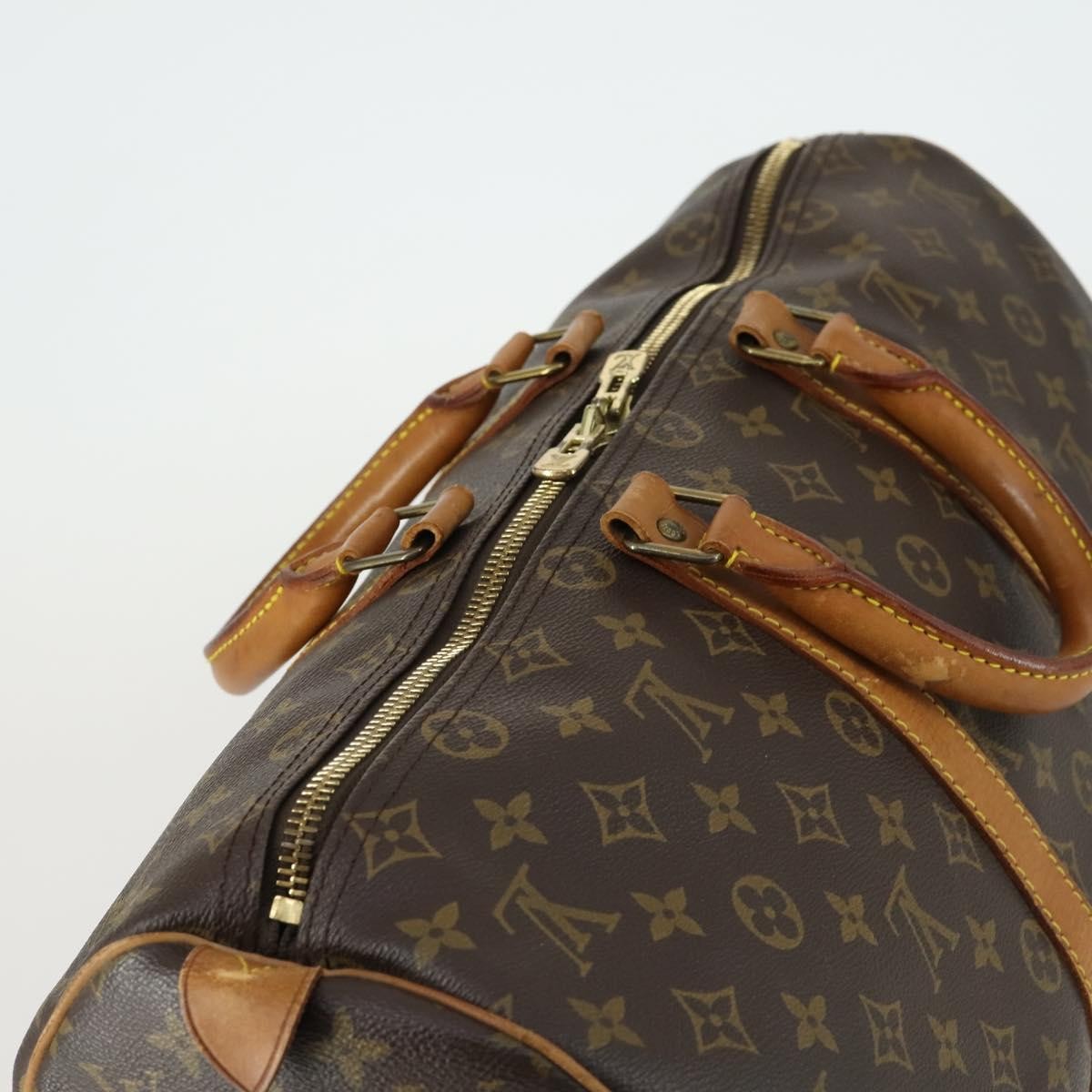 Louis Vuitton Keepall Monogram Canvas Brown Canvas Travel Bag Bag (Pre-Owned)