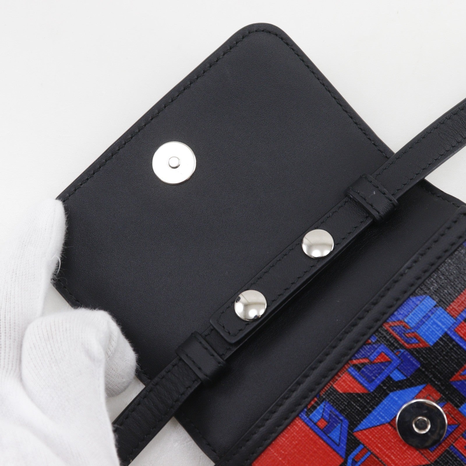 Gucci Flap Printed Coated Canvas Black Pvc Shoulder Bag Bag (Pre-Owned)