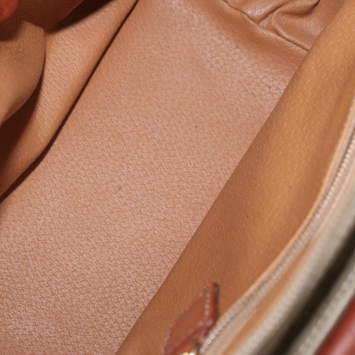 Celine Vintage Macadam Canvas Beige Canvas Backpack Bag (Pre-Owned)