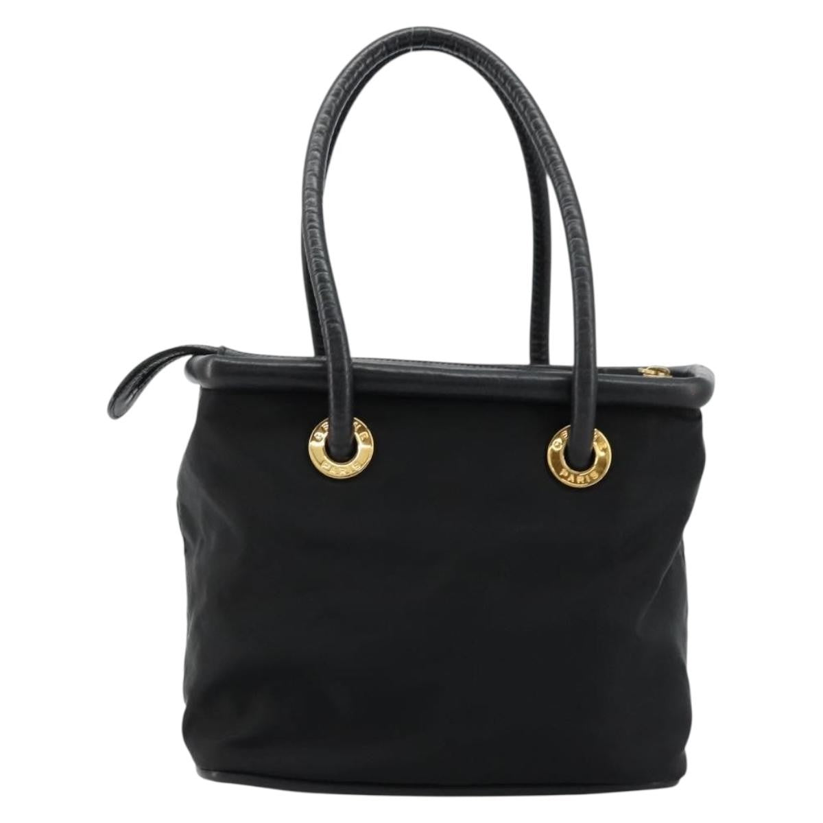 Celine Handbag Nylon Black Nylon Handbag (Pre-Owned)