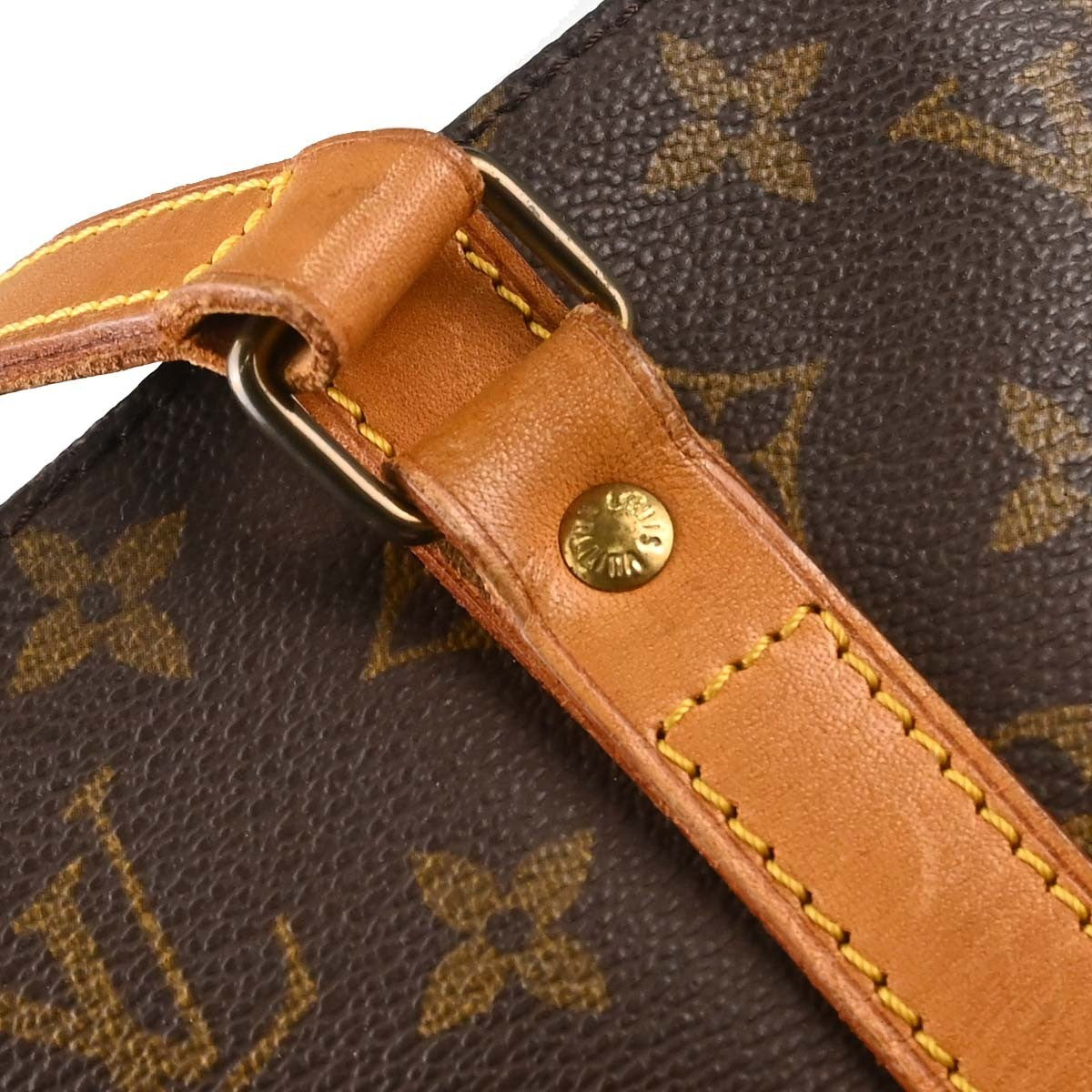 Louis Vuitton Shopping Sac Monogram Canvas Brown Canvas Handbag (Pre-Owned)