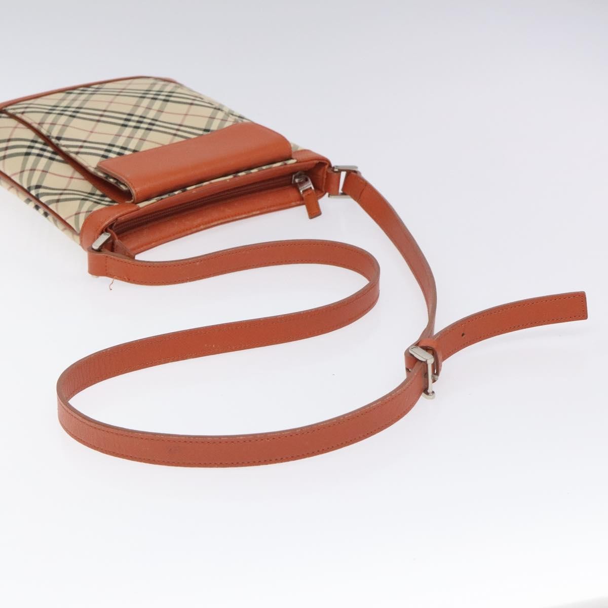 Burberry Nova Check Canvas And Leather Beige Canvas Shoulder Bag Bag (Pre-Owned)