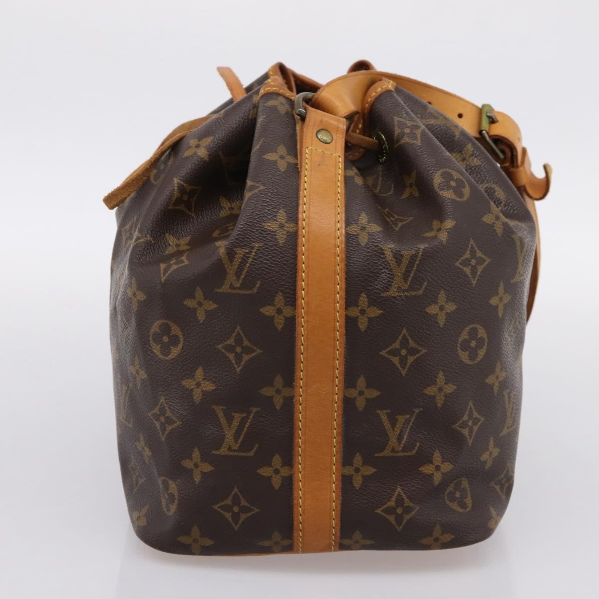 Louis Vuitton Petit Noe Monogram Canvas Brown Canvas Handbag (Pre-Owned)