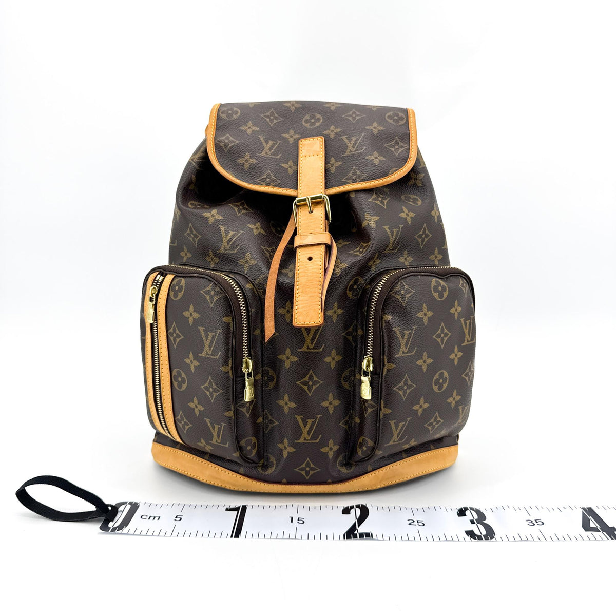 Louis Vuitton Bosphore Monogram Canvas Brown Canvas Backpack Bag (Pre-Owned)