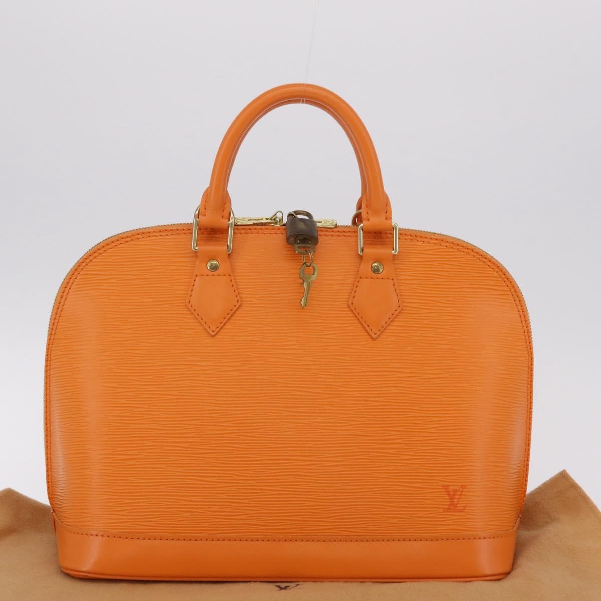 Louis Vuitton Alma Epi Leather Orange Leather Handbag (Pre-Owned)