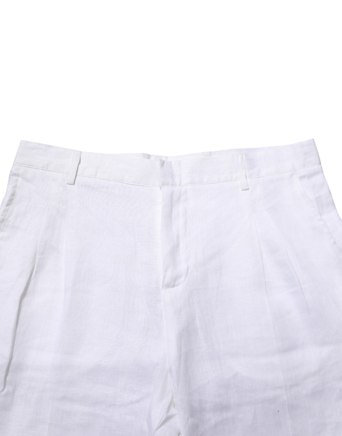 Daniele Alessandrini White Linen Formal Dress Trouser Men's Pants (Pre-Owned)