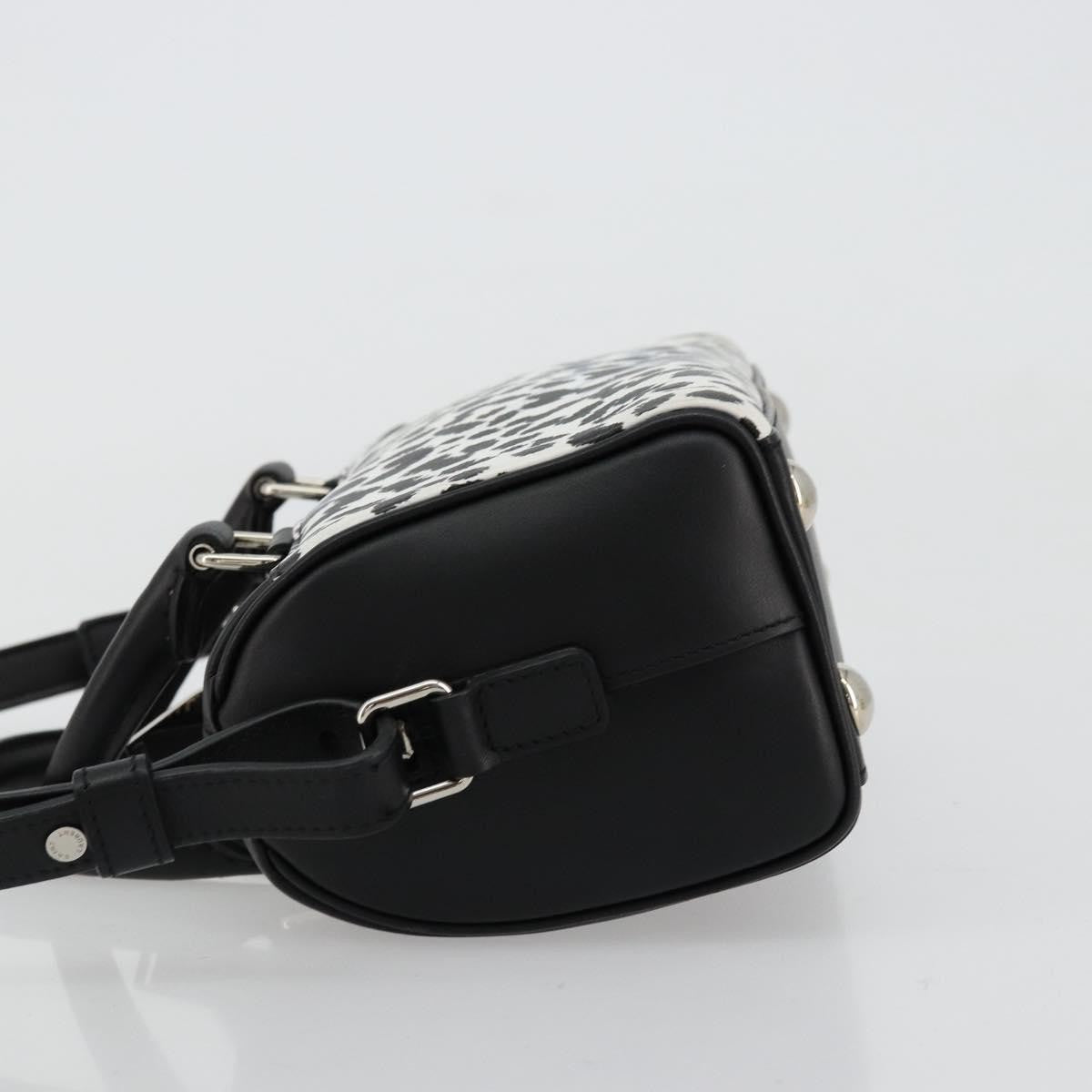 Saint Laurent Classic Baby Duffle Printed Leather Black Leather Handbag (Pre-Owned)