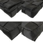 Bottega Veneta Cassette Black Canvas Shoulder Bag (Pre-Owned)