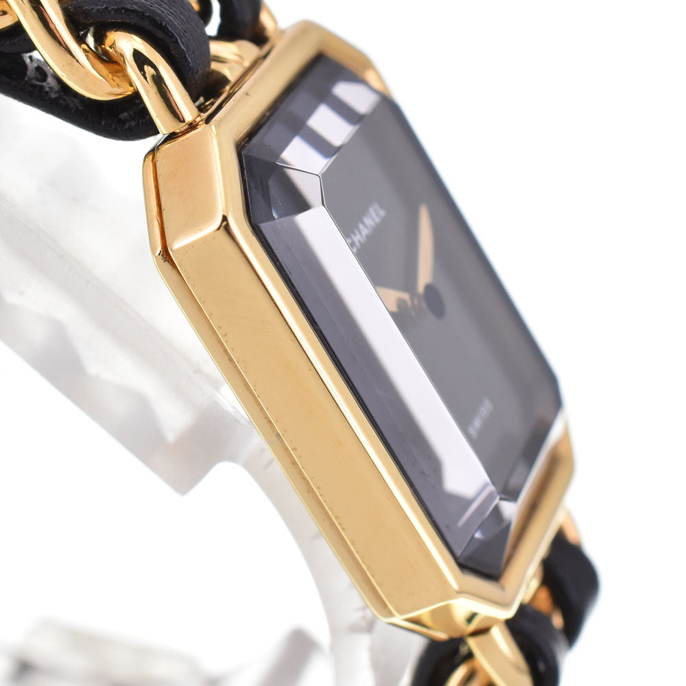 Chanel Premiere Rock Quartz Stainless Steel And Leather Watch (Pre-Owned)