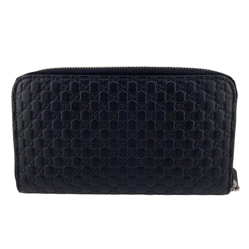 Gucci Micro Guccissima Black Leather Wallet  (Pre-Owned)