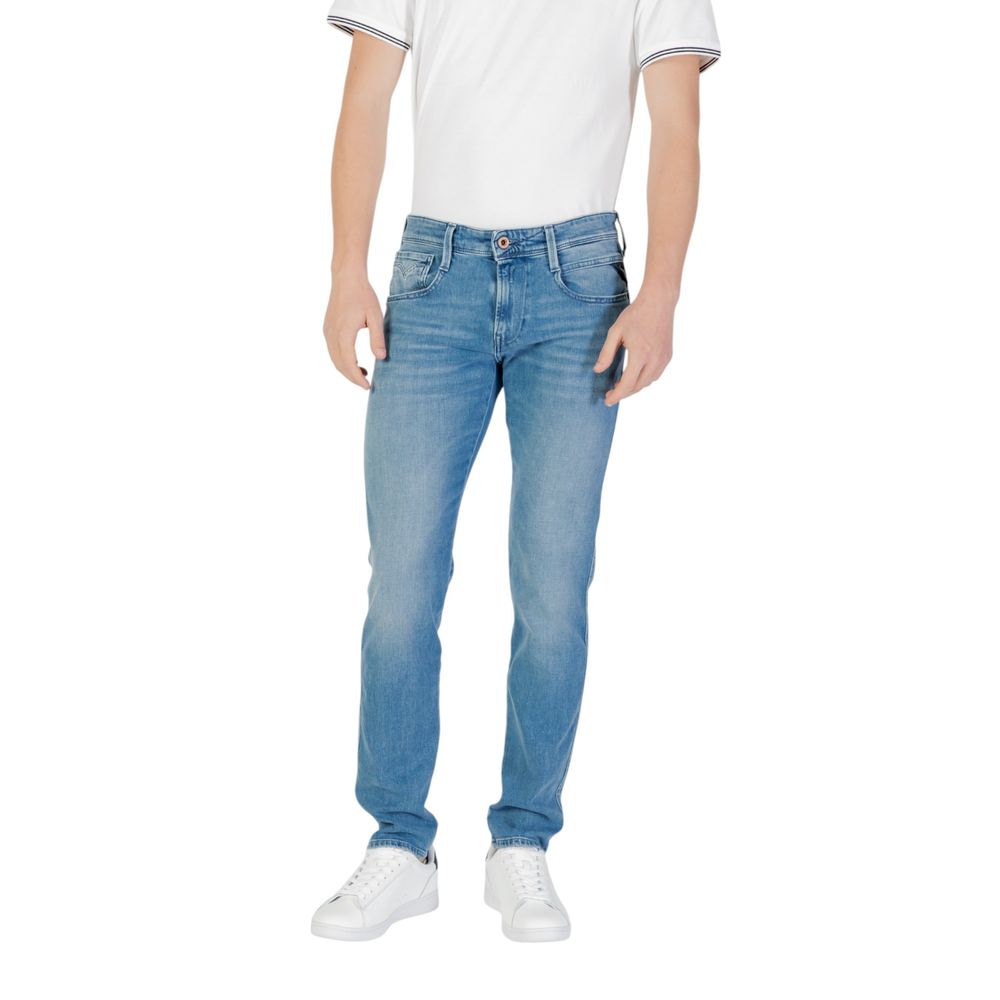 Replay Blue Cotton Skinny Men's Jeans