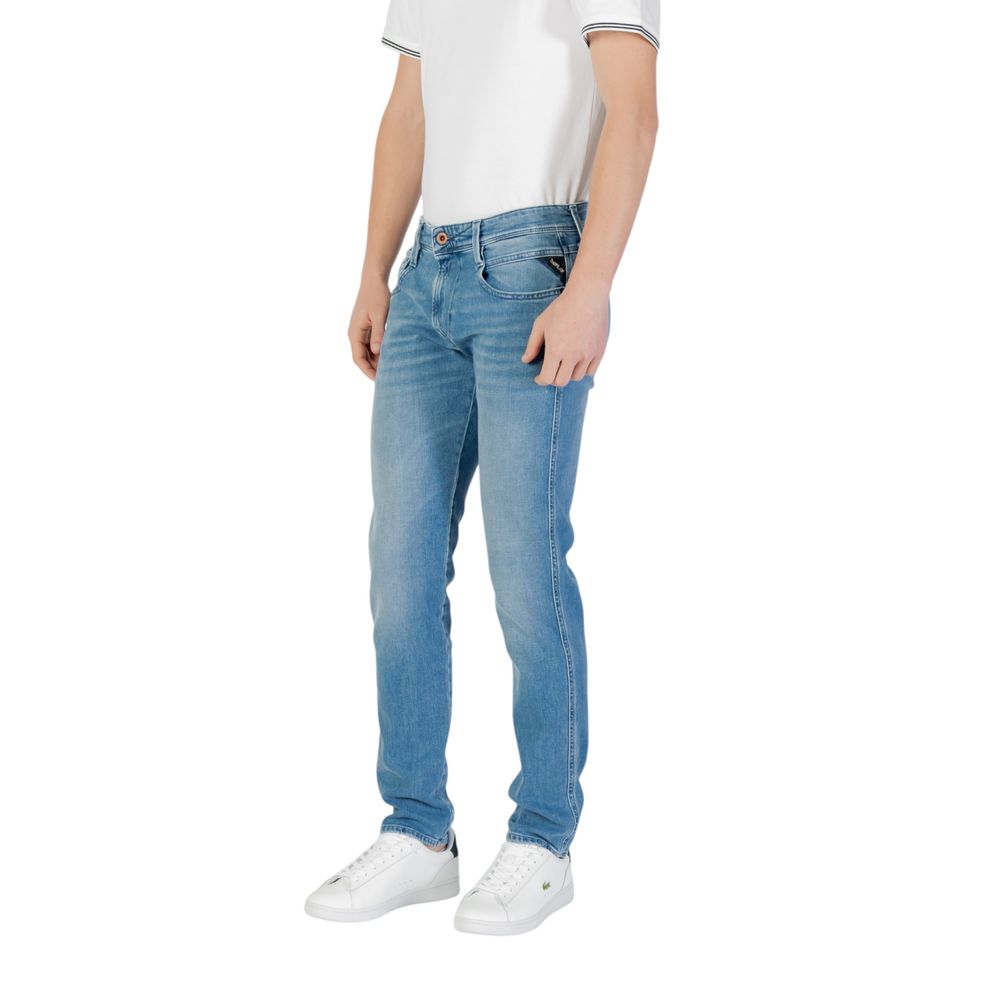 Replay Blue Cotton Skinny Men's Jeans