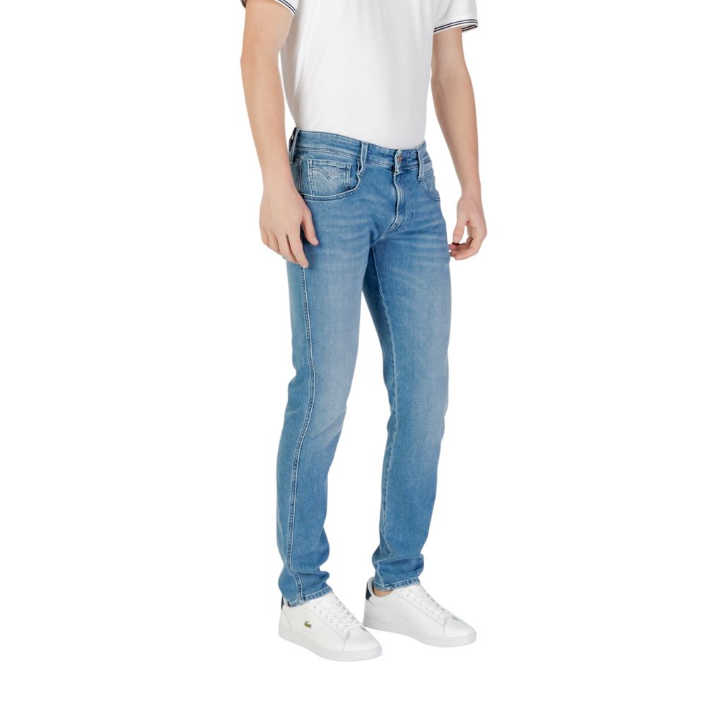 Replay Blue Cotton Skinny Men's Jeans