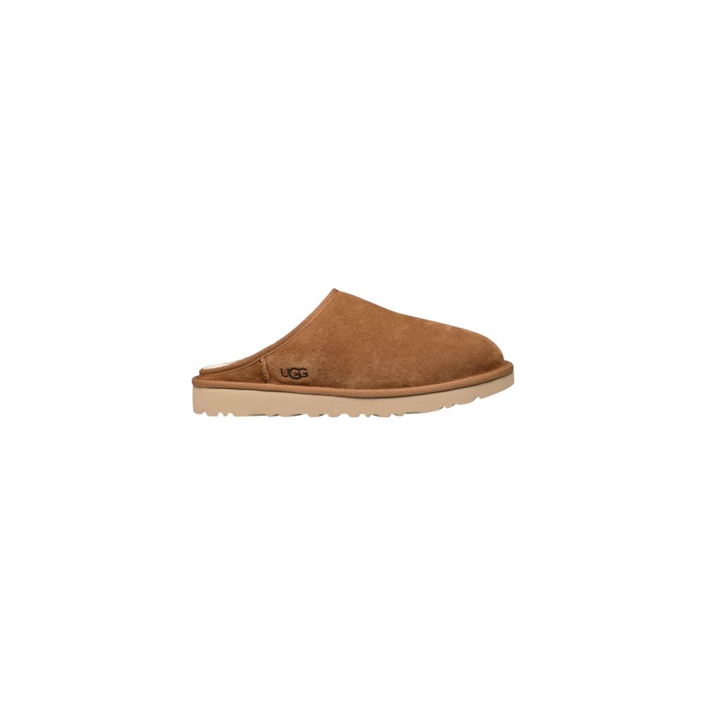 UGG Beige Suede Leather Men's Clogs