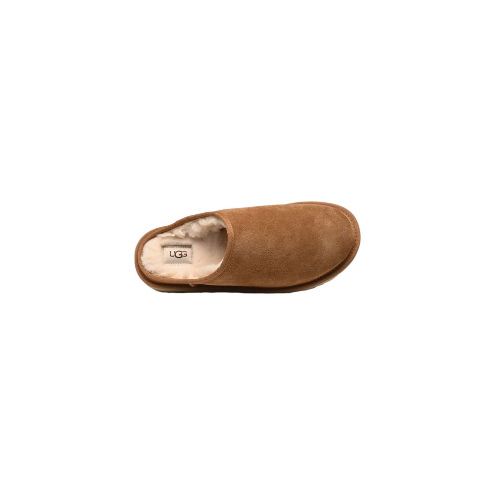 UGG Beige Suede Leather Men's Clogs