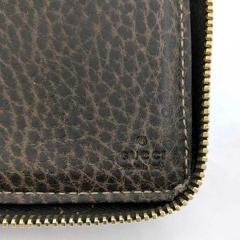 Gucci Bamboo Brown Canvas Wallet  (Pre-Owned)
