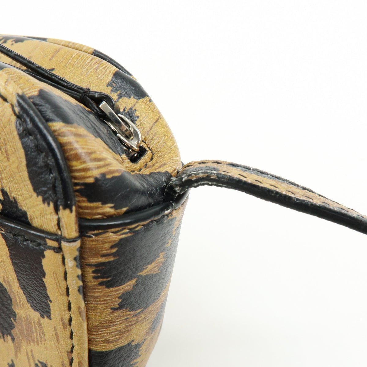 Balenciaga Everyday Camera Printed Leather Brown Leather Handbag (Pre-Owned)