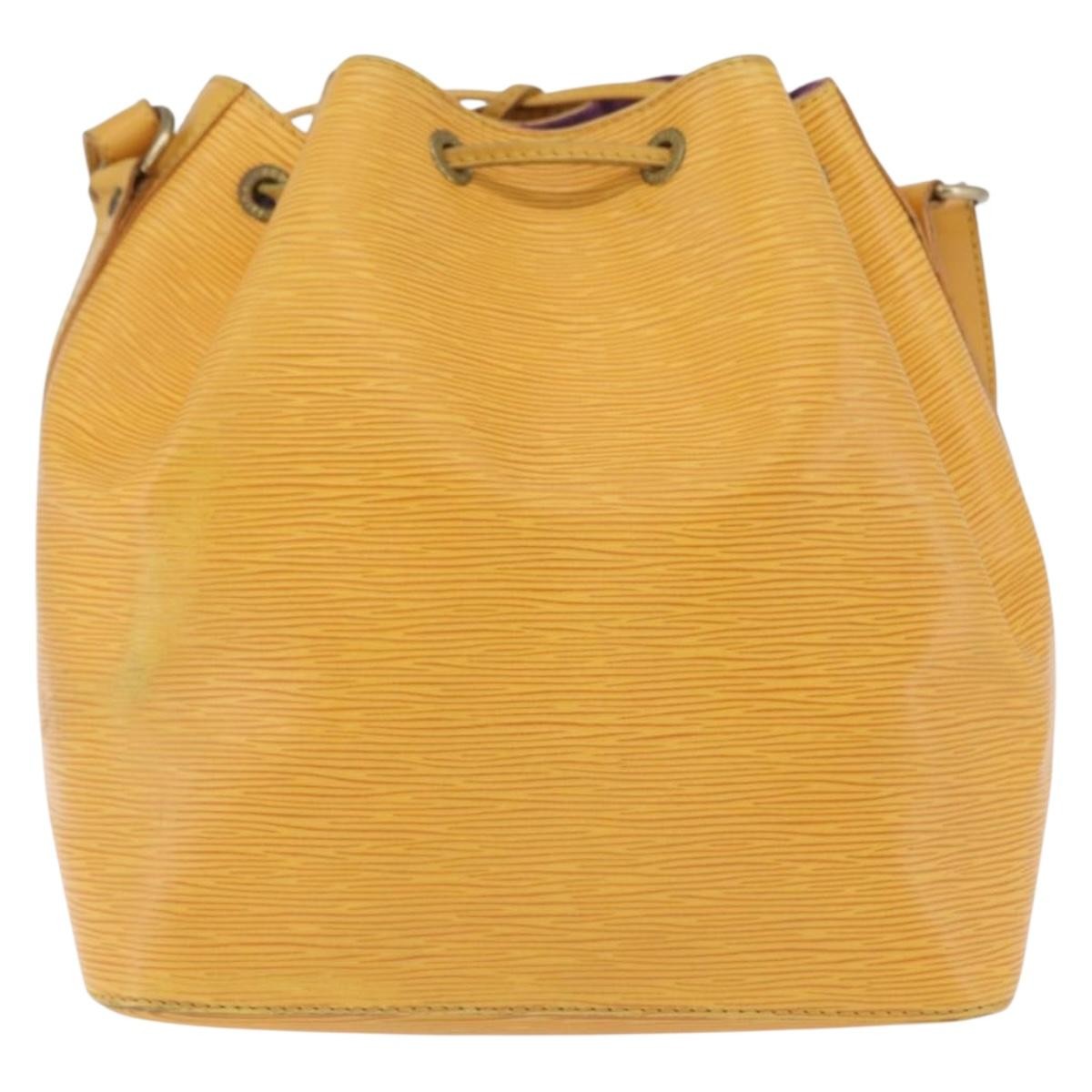 Louis Vuitton Petit Noe Epi Leather Yellow Leather Shoulder Bag Bag (Pre-Owned)