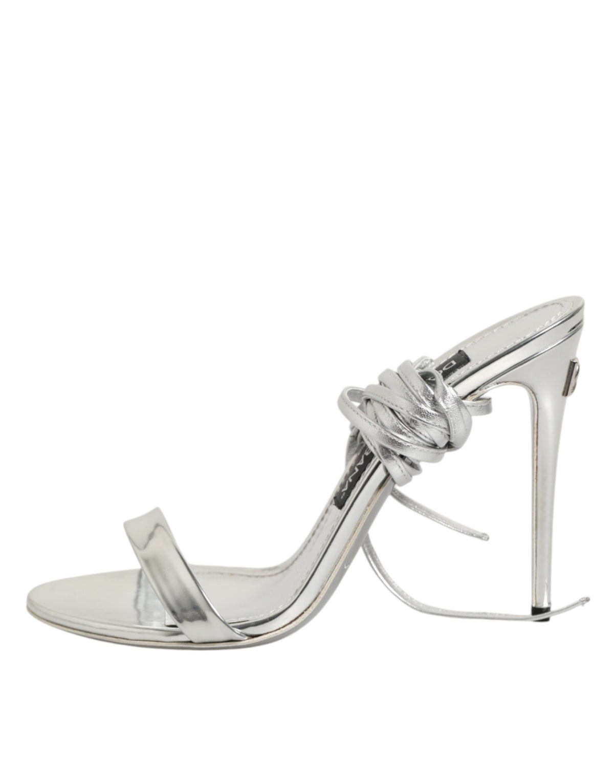 Dolce & Gabbana Silver Strappy High Heels Sandals Women's Shoes (Pre-Owned)