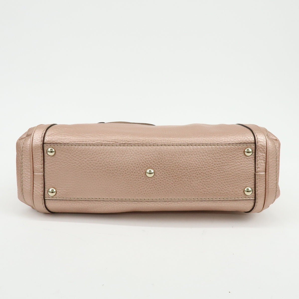 Gucci Bella Convertible Top Handle Leather Pink Leather Handbag (Pre-Owned)