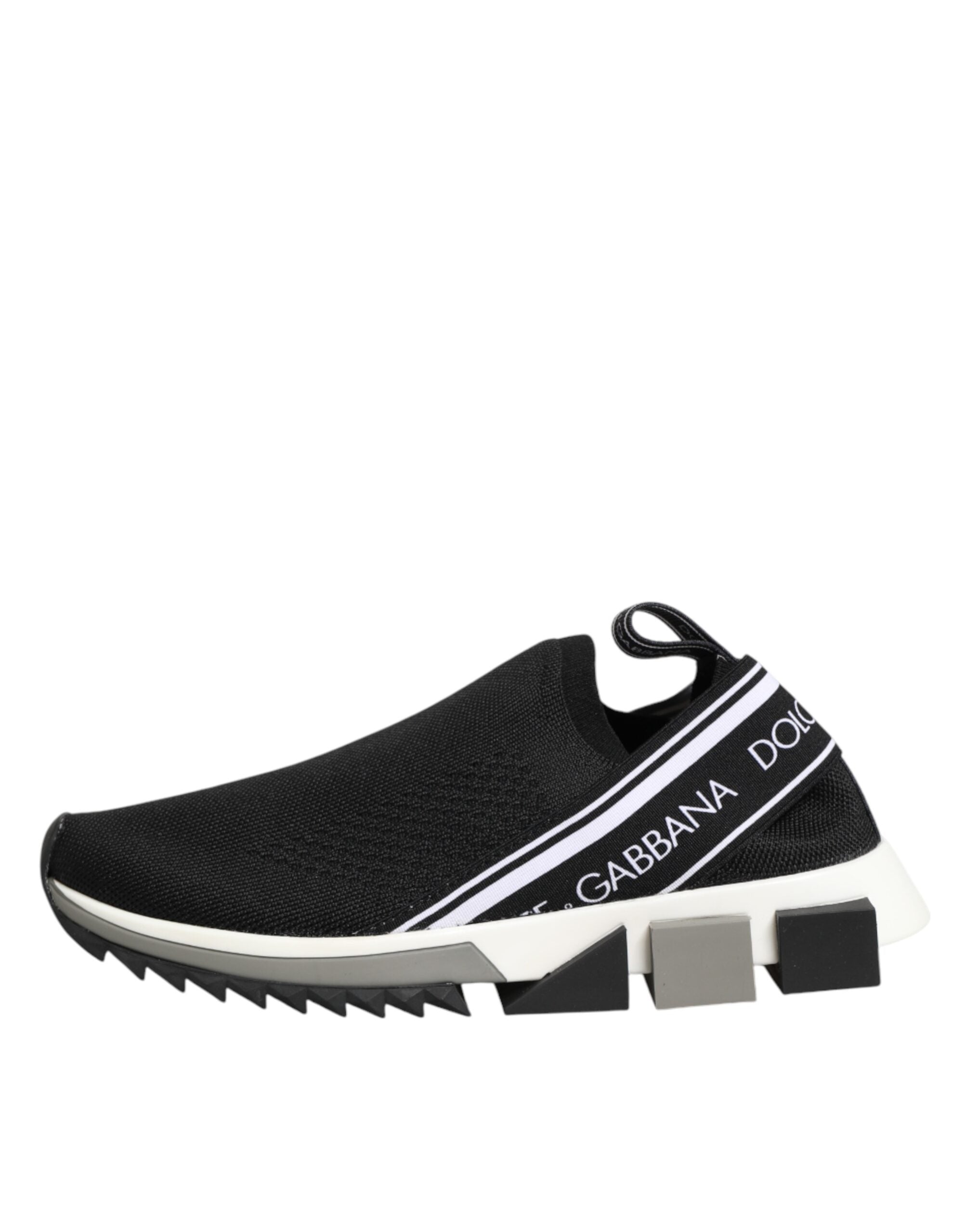 Dolce & Gabbana Black Slip On Sorrento Low Top Sneakers Women's Shoes