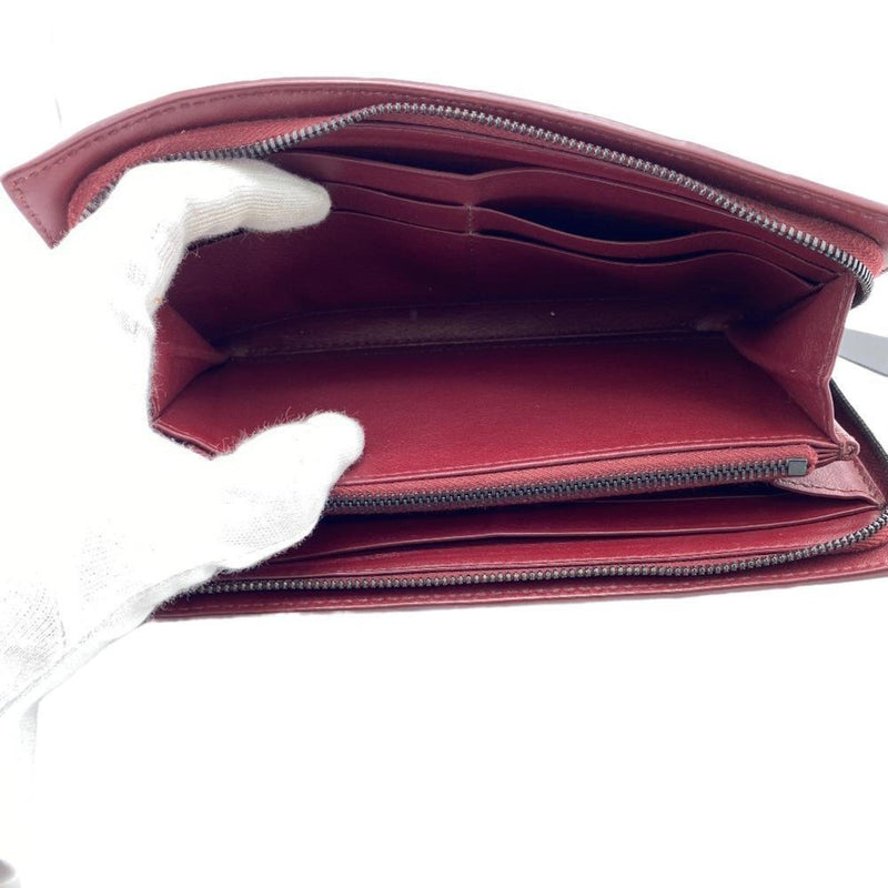Bottega Veneta -- Red Leather Wallet  (Pre-Owned)