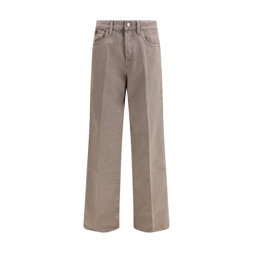 Jacob Cohen Brown Cotton Relaxed Fit Women's Jeans