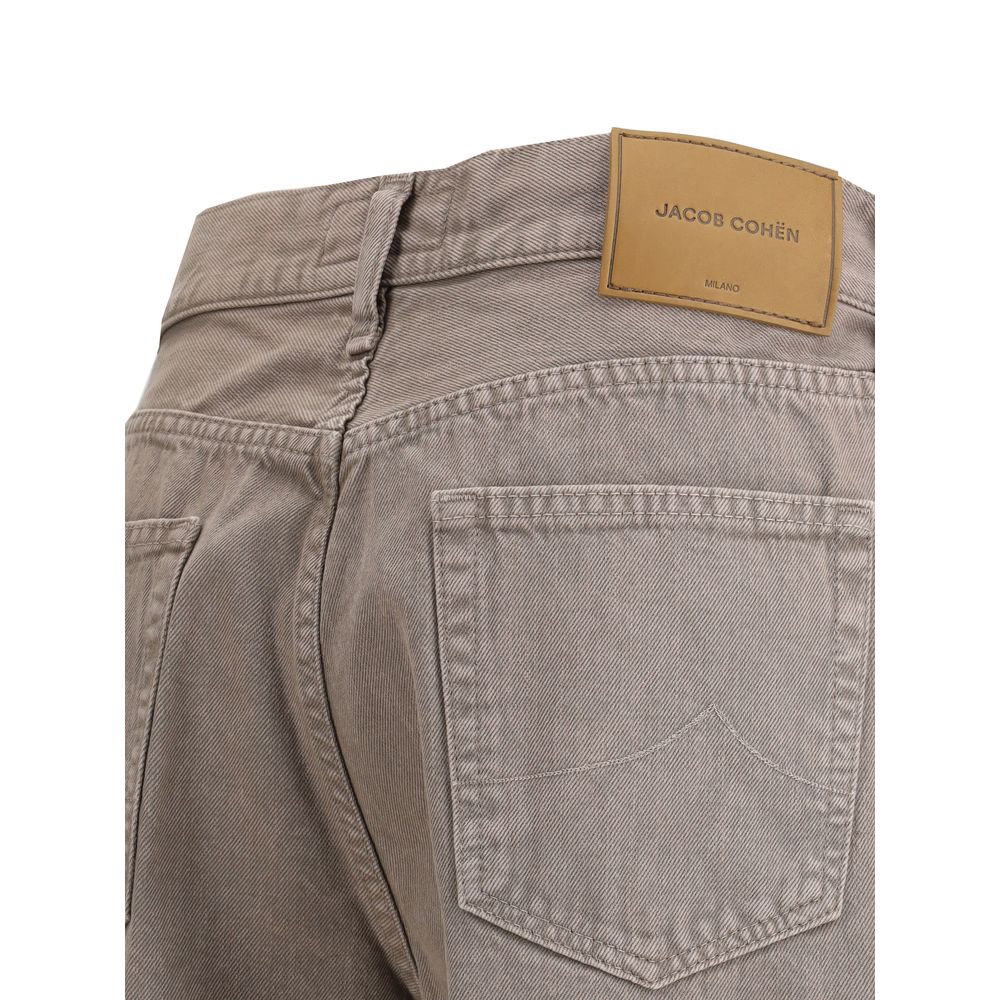 Jacob Cohen Brown Cotton Relaxed Fit Women's Jeans