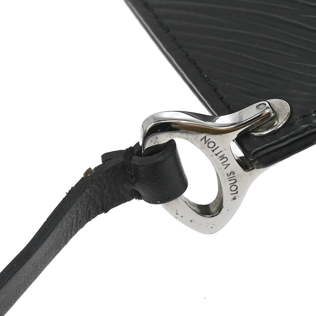 Louis Vuitton Demi Lune Pochette Epi Leather Black Leather Clutche & Pouche Bag (Pre-Owned)