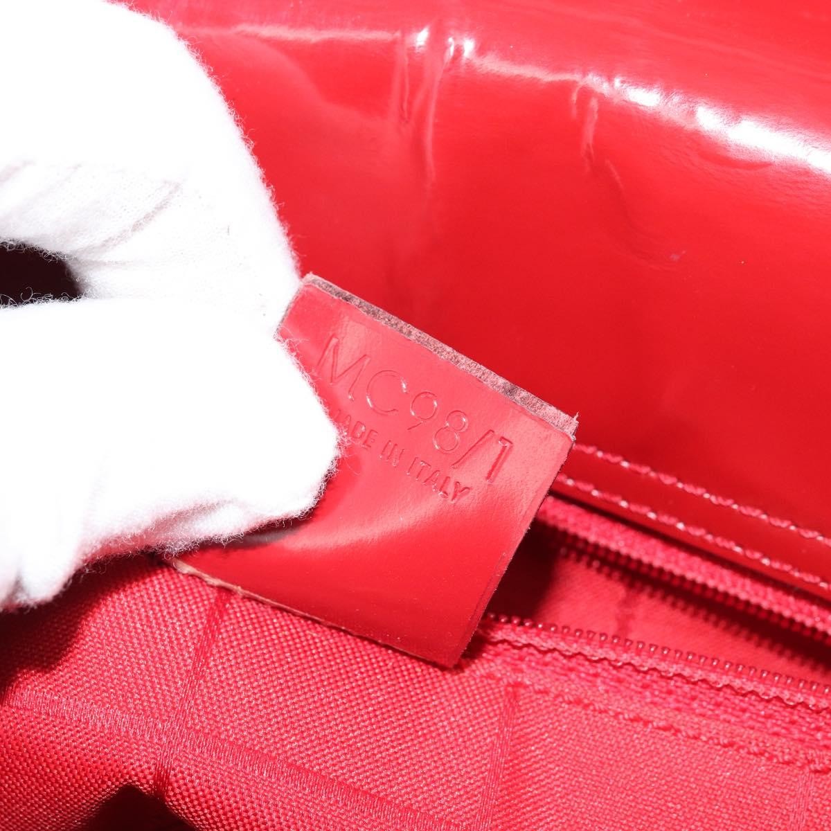 Celine Vintage Leather Red Leather Handbag (Pre-Owned)