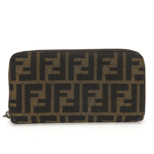 Fendi -- Brown Canvas Wallet  (Pre-Owned)