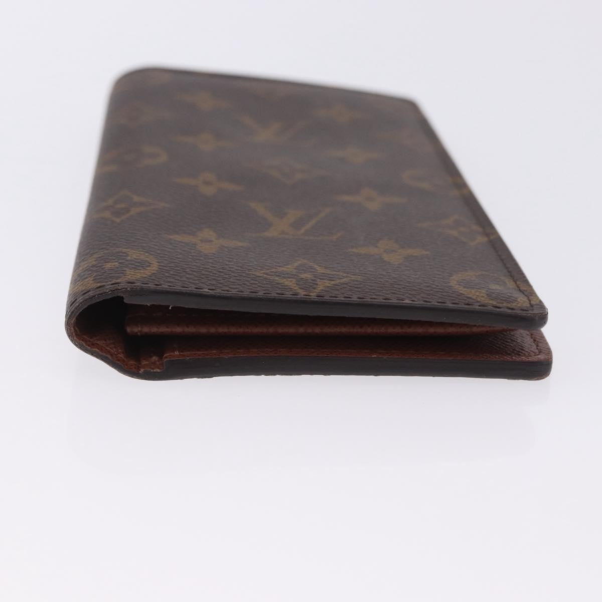 Louis Vuitton Brazza Monogram Canvas Brown Canvas Wallets Accessory (Pre-Owned)
