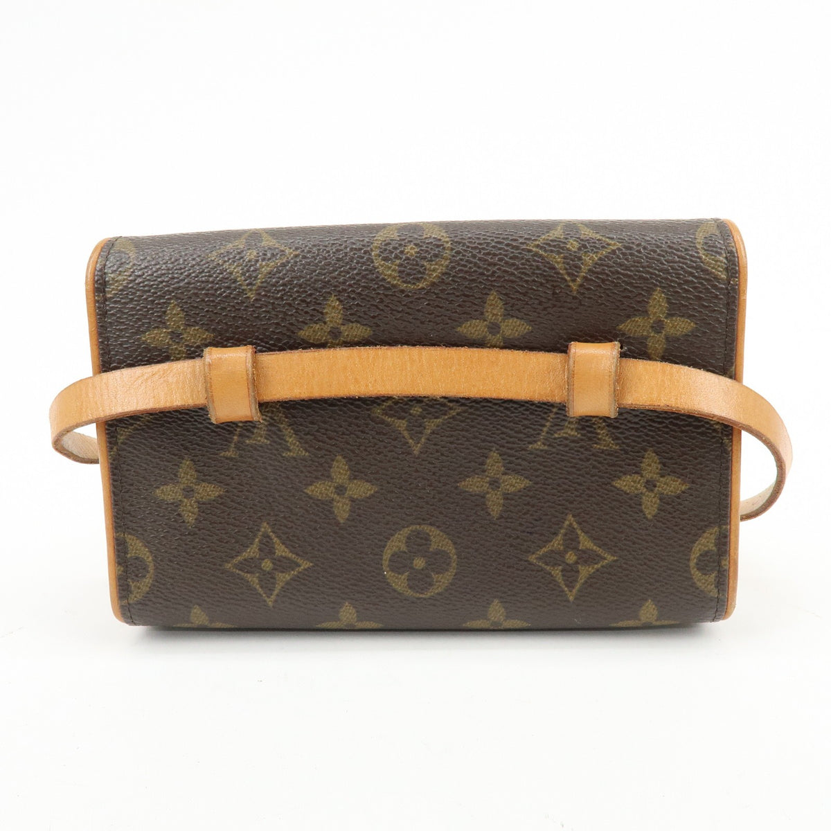 Louis Vuitton Florentine Waist Monogram Canvas Brown Canvas Handbag (Pre-Owned)