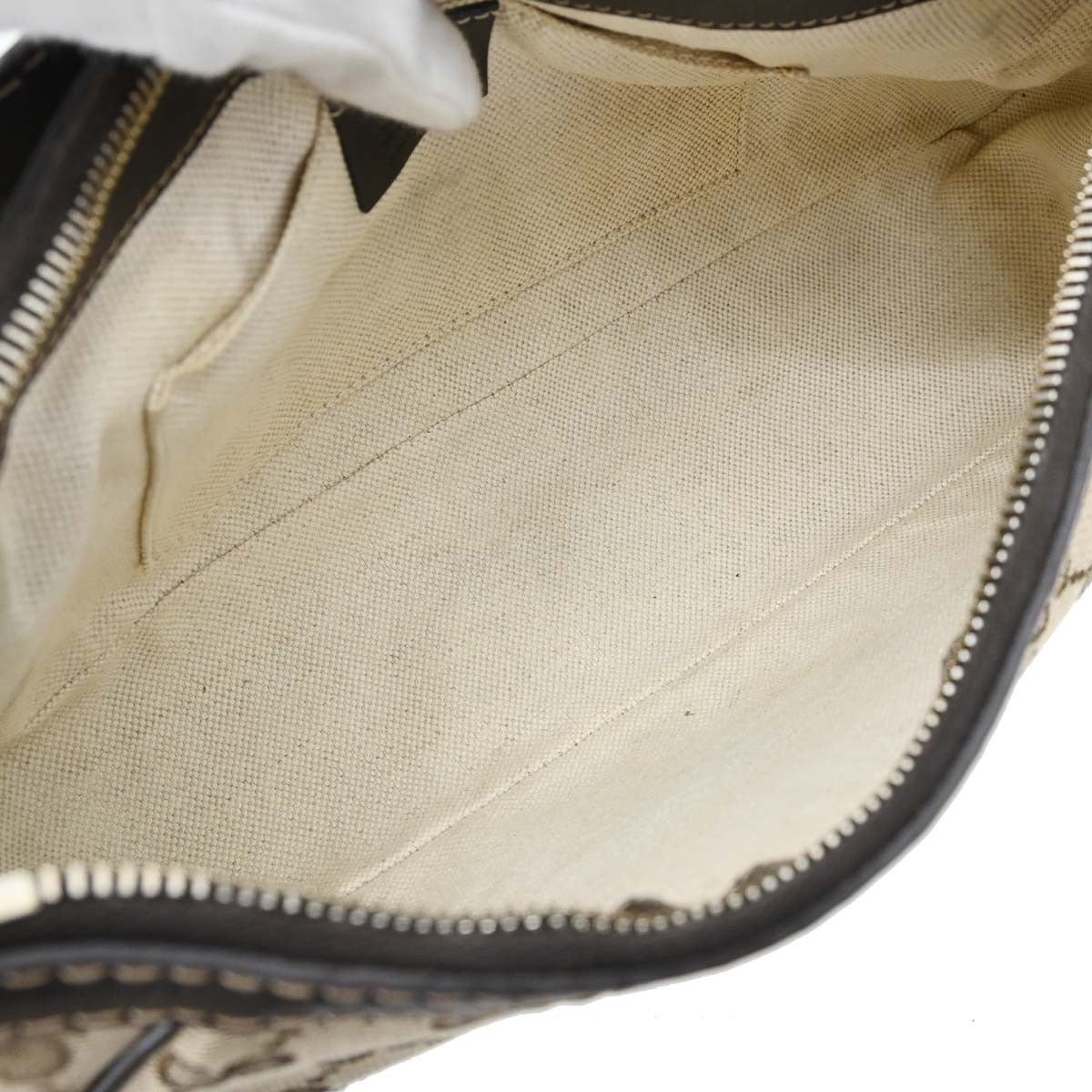 Gucci Mayfair Gg Canvas Beige Canvas Shoulder Bag Bag (Pre-Owned)