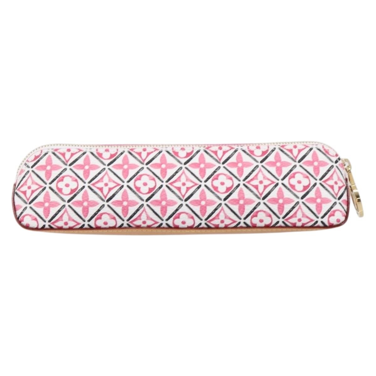 Louis Vuitton Elizabeth Pencil Limited Edition Escale Monogram Giant Pink Canvas Clutche & Pouche Bag (Pre-Owned)
