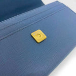 Fendi 2Jours Blue Leather Wallet  (Pre-Owned)