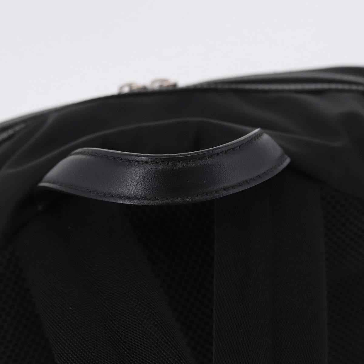 Fendi Fiend Nylon With Printed Leather Black Nylon Backpack Bag (Pre-Owned)