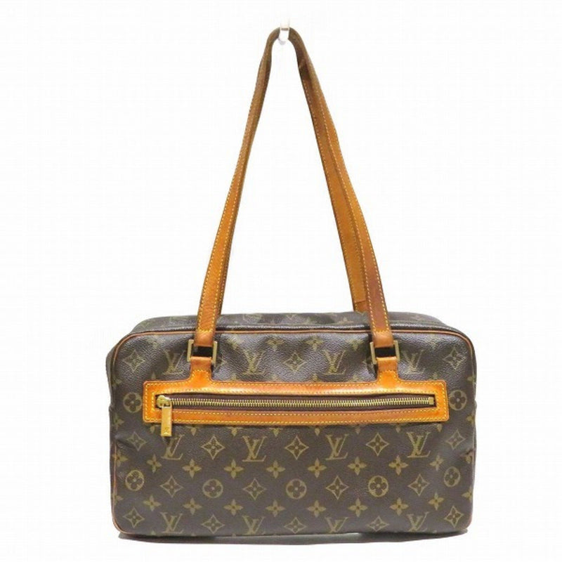 Louis Vuitton Cité Brown Canvas Handbag (Pre-Owned)