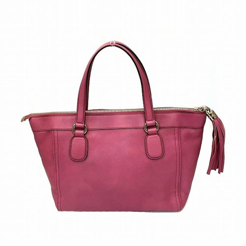 Gucci Soho Pink Leather Handbag (Pre-Owned)